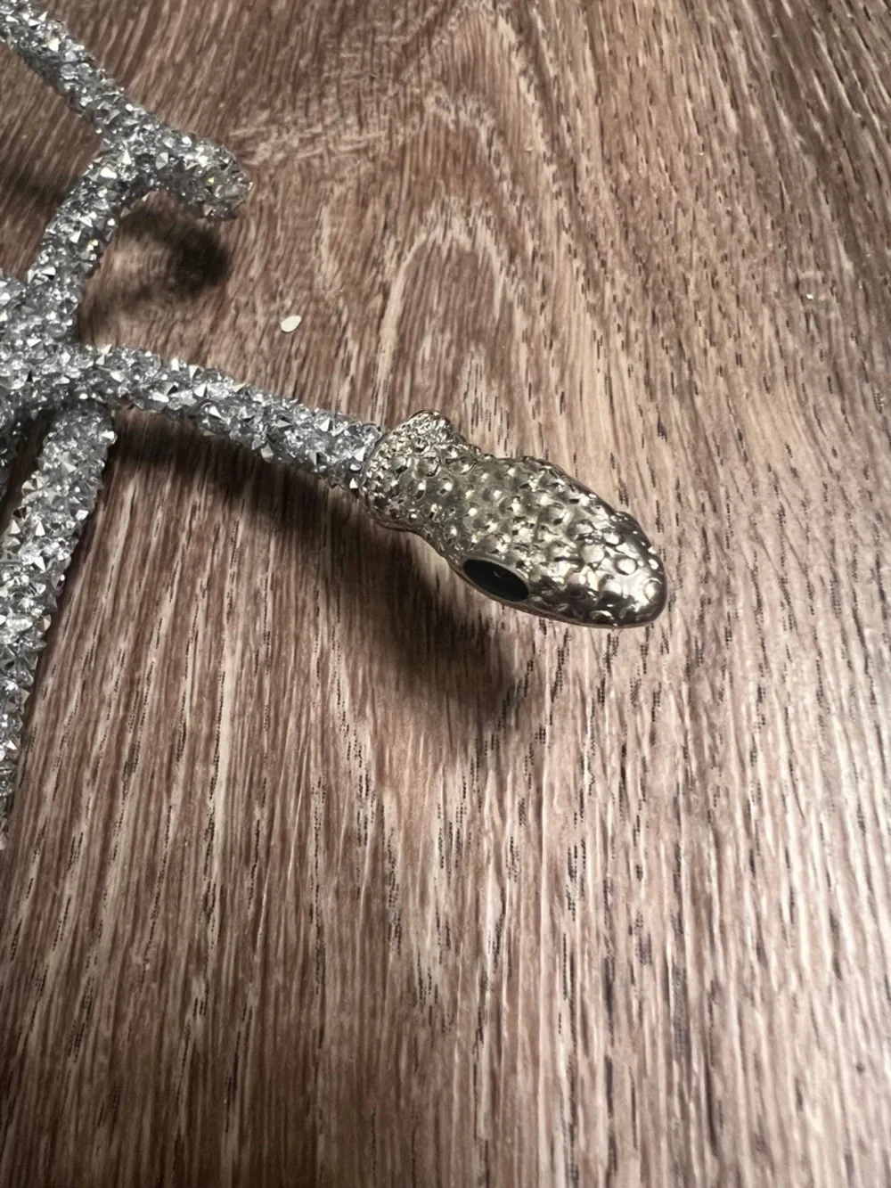 Swarovski glittery silver